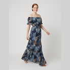 Bora Women's Dress | Floral Print Maxi for Wedding Guests and Summer Events 1