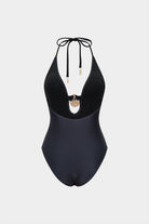 Breeze Backless Swimsuit | One Piece, Opaque Milk Shreds Fabric 1