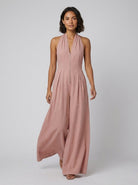 Breezy Bella Jumpsuit | Cotton-Linen Blend, Bohemian Style 1