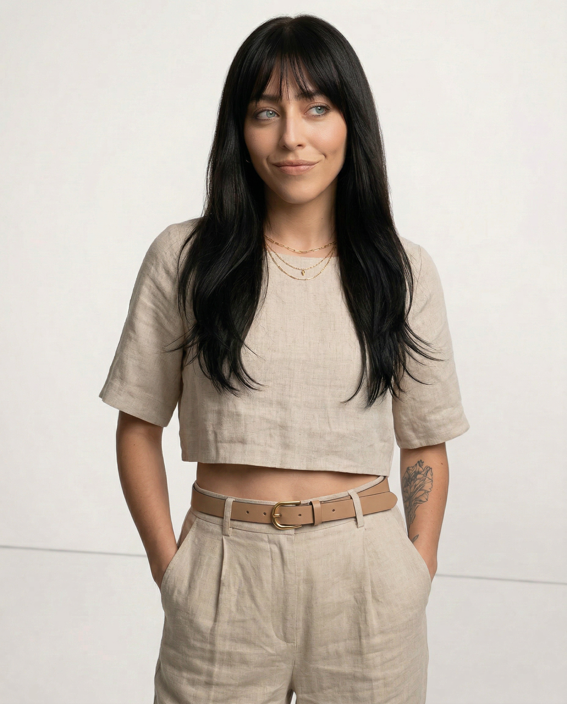 Breezy Boxy Crop Top | 100% Pure Linen, Oversized Fit 2