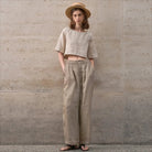 Breezy Boxy Crop Top | 100% Pure Linen, Oversized Fit 6