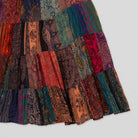Brielle Maxi Skirt | Lightweight Rayon, Boho Patchwork Design 5