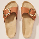 Brielle Orthopedic Slides | Suede Strap, Cork Footbed 0