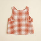 Bryn Going Out Top | Lightweight Gingham Linen Sleeveless Blouse for Women 5