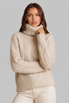 Cable Knit Turtleneck Sweater 1