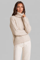 Cable Knit Turtleneck Sweater 2