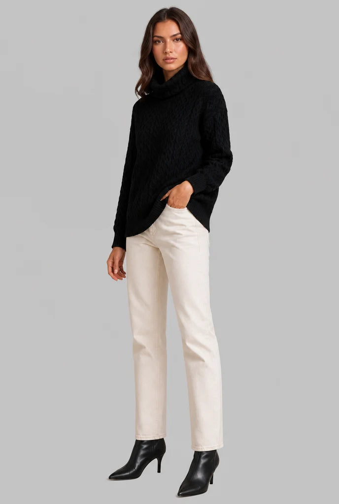 Cable Knit Turtleneck Sweater 6