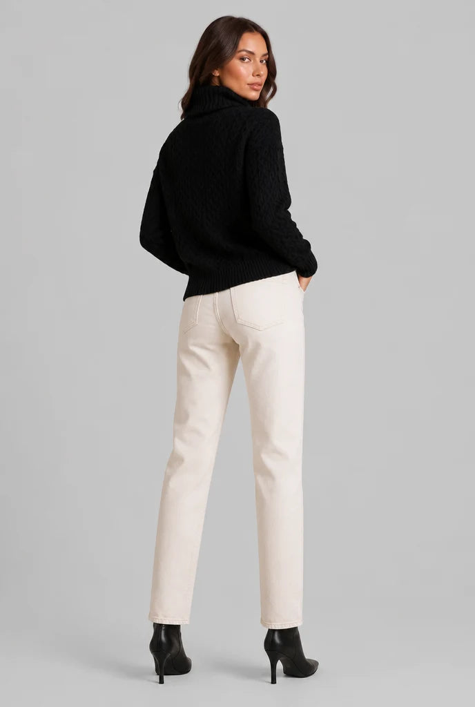 Cable Knit Turtleneck Sweater 7