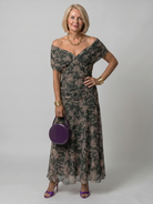 Caden Midi Dress | Off Shoulder, Lightweight Summer Style for Wedding Guests 4