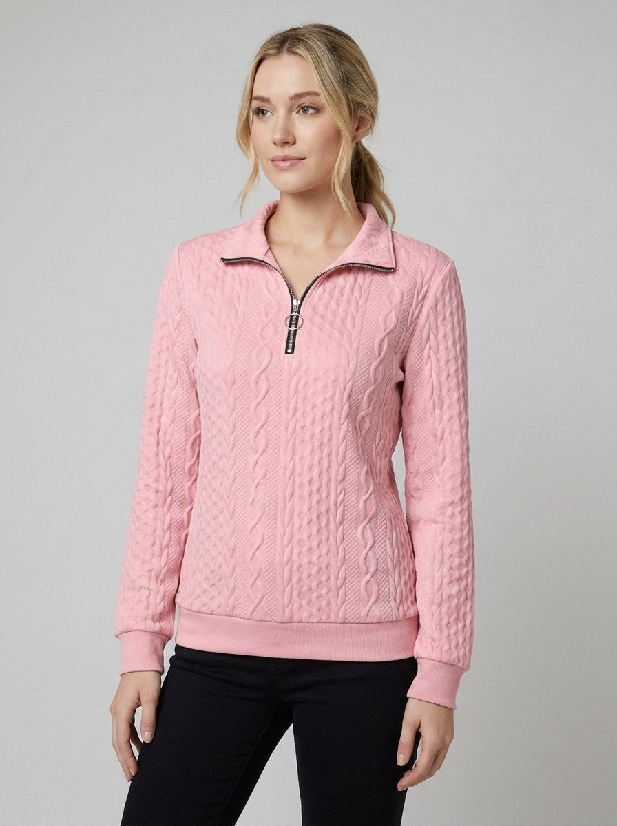 Celeste Knit Sweater | Soft Midweight Half-Zip, Versatile Layering Option 1