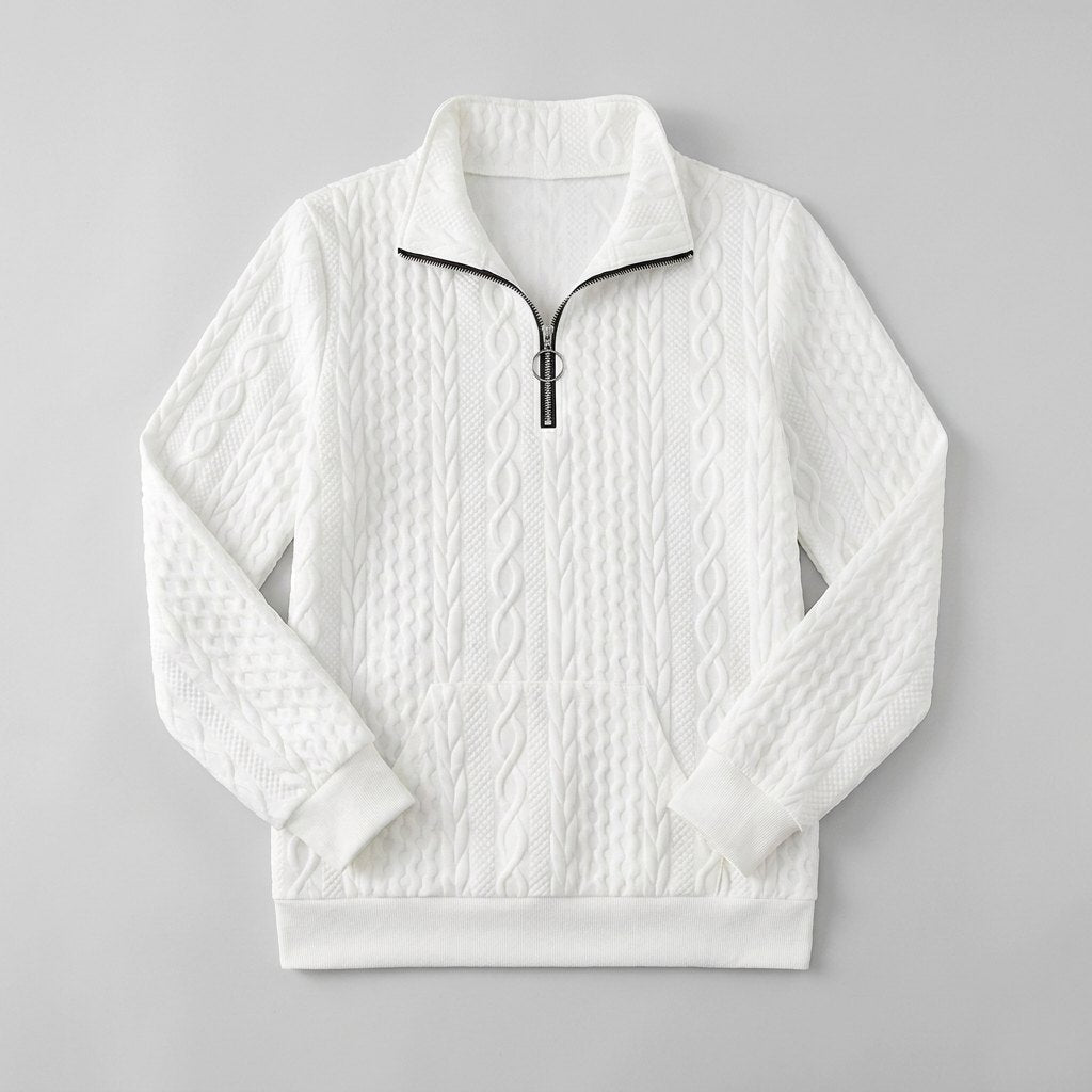 Celeste Knit Sweater | Soft Midweight Half-Zip, Versatile Layering Option 7