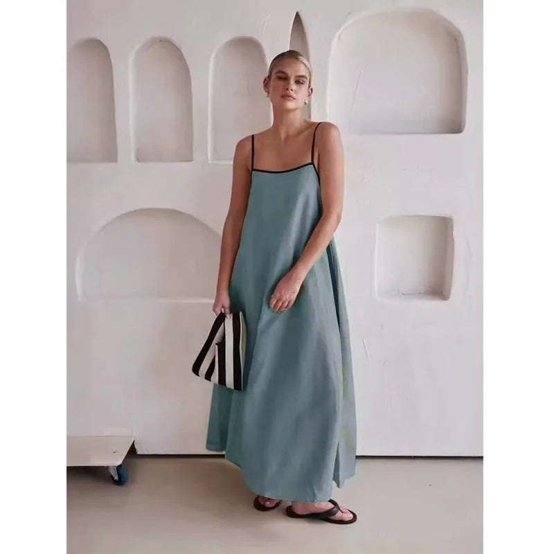 Celia Floral Maxi Dress | Cotton, Flowy Silhouette, White 0
