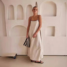 Celia Floral Maxi Dress | Cotton, Flowy Silhouette, White 1