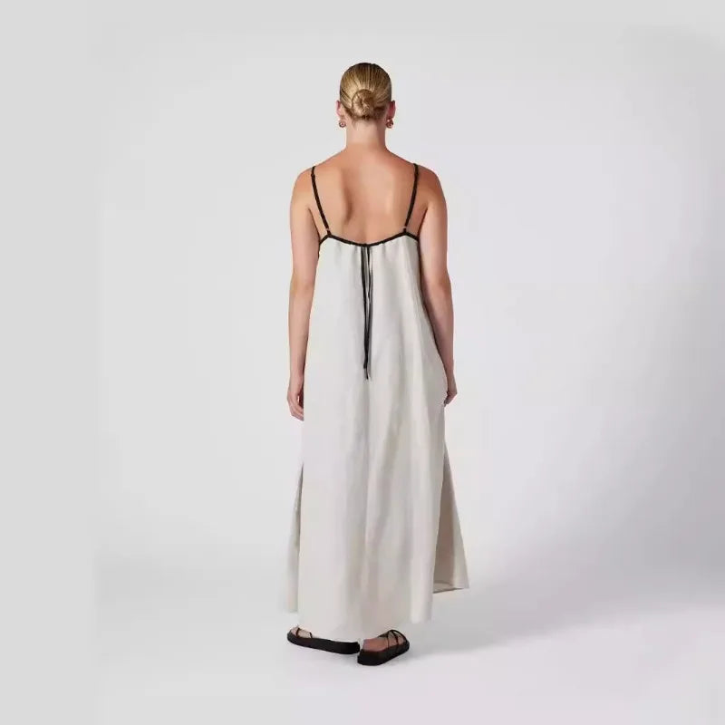 Celia Floral Maxi Dress | Cotton, Flowy Silhouette, White 2