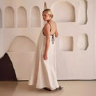 Celia Floral Maxi Dress | Cotton, Flowy Silhouette, White 4