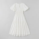 Citrine Women's Dress | Lightweight Cotton Midi with Balloon Sleeves 2