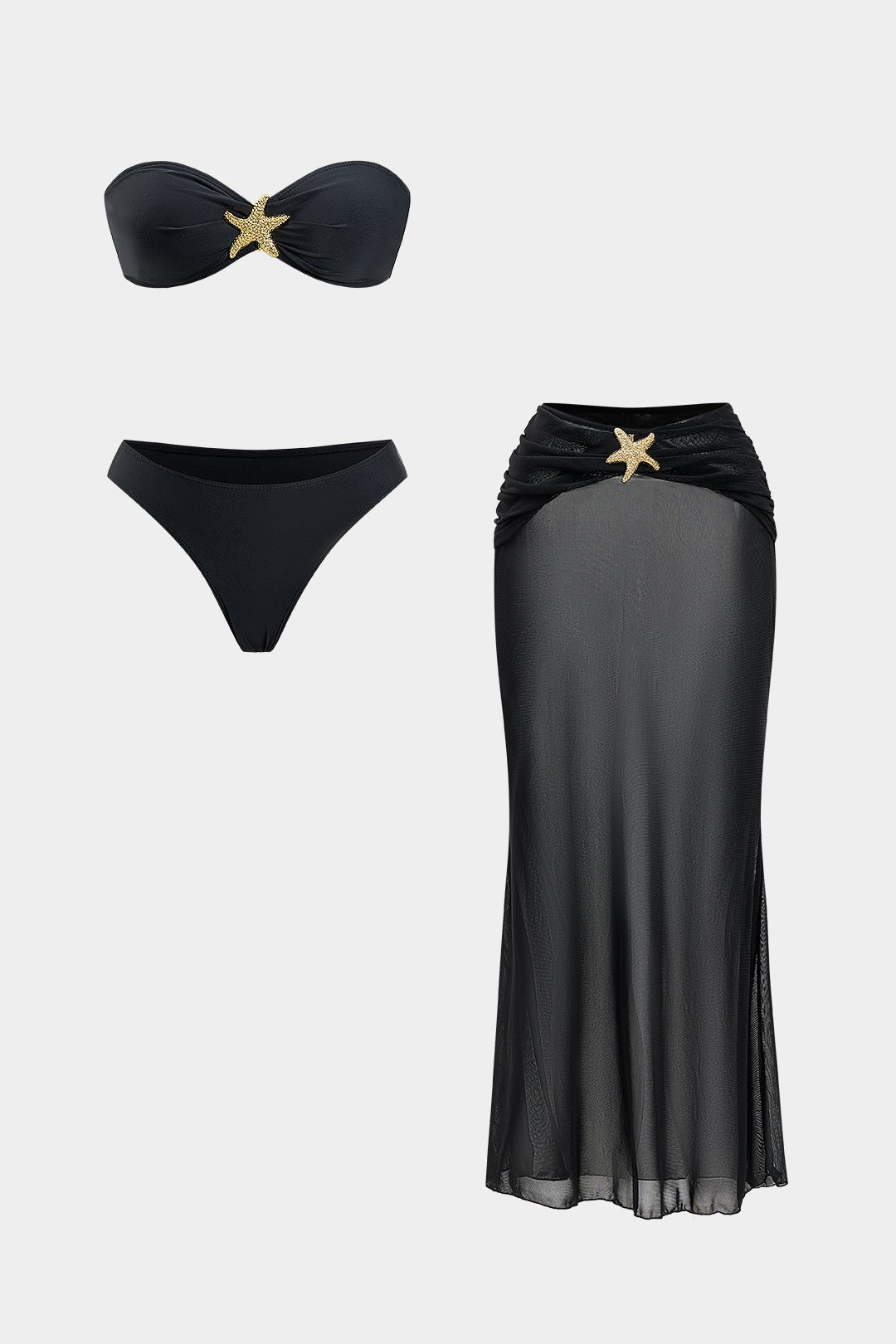Cleo Bikini Set | Tie-Up, Slim Fit, Opaque Mesh 0