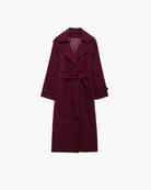 Cleo Black Trench Coat Women | Tailored Fit, Warm Blend Fabric 4