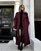 Cleo Black Trench Coat Women | Tailored Fit, Warm Blend Fabric 9
