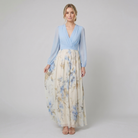 Cleo Maxi Dress | Floral Print, Elegant V-Neckline, Women's Summer Wedding Guest Dress 0