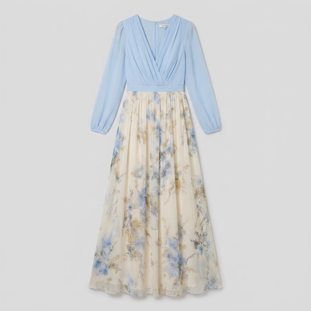 Cleo Maxi Dress | Floral Print, Elegant V-Neckline, Women's Summer Wedding Guest Dress 2
