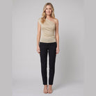 Cleo Metallic Knit Top | Off-Shoulder, Fitted Evening Going Out Top 1