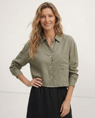 Cleo Women's Shirt | 100% Pure Linen, Oversized Fit 2