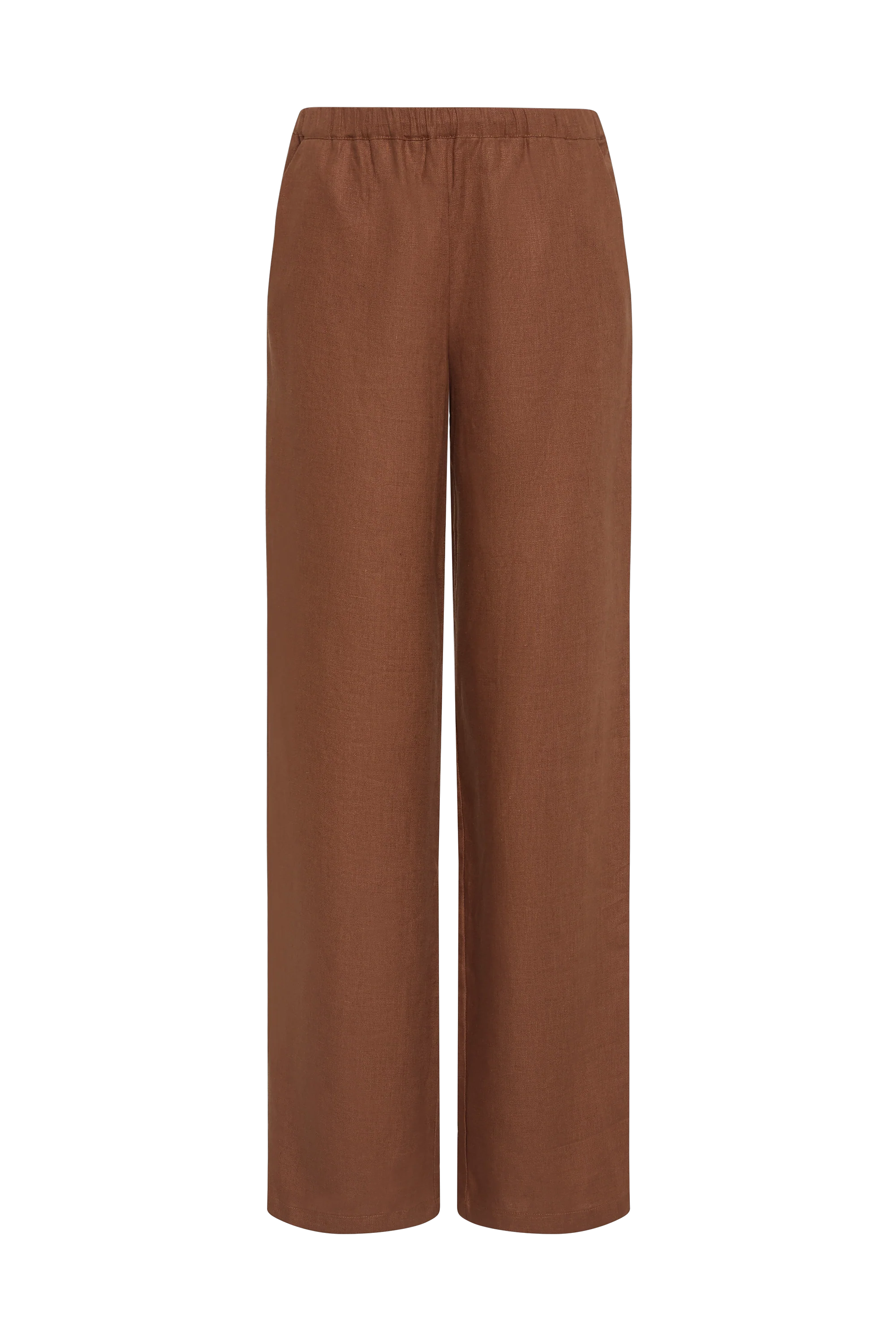 Cleo Womens Pants | Slim Fit, Full-Length, Cacao Colour 6
