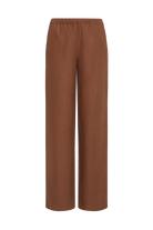 Cleo Womens Pants | Slim Fit, Full-Length, Cacao Colour 6