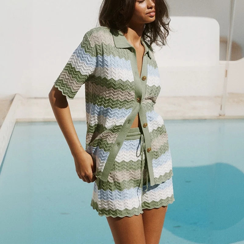 Cora Crochet Cover-Up Set | Lightweight, Open-Knit Design 1