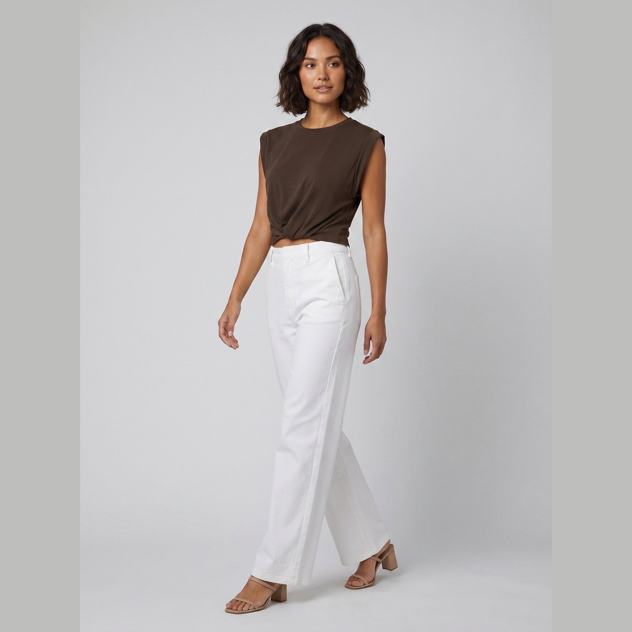 Cora Knotted T-Shirt | Cotton Blend, Regular Fit 3