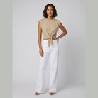 Cora Knotted T-Shirt | Cotton Blend, Regular Fit 4