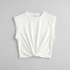 Cora Knotted T-Shirt | Cotton Blend, Regular Fit 5