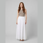 Cora Maxi Skirt | 100% Cotton, High Waist, Long Length 0
