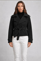 Cropped Belted Trench Jacket 10