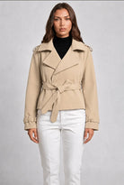 Cropped Belted Trench Jacket 6