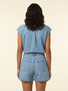 Daisy Denim Set | Cotton Blend Blouse and Shorts for Girls 3