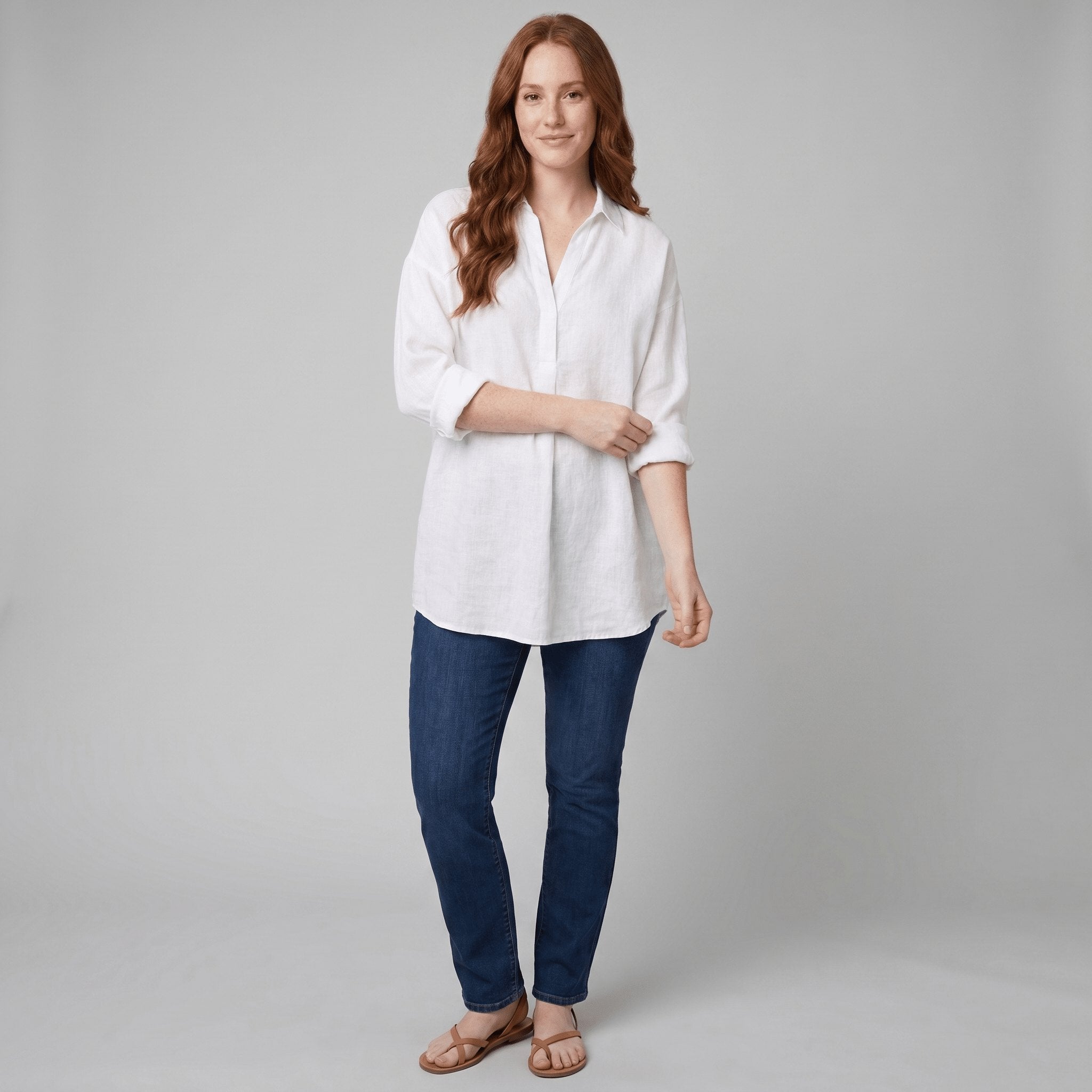 Dani Women's Blouse | Soft Cotton-Polyester Long Sleeve Top 1