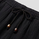 Dara Tapered Trousers Womens | Double Gauze Cotton, Elastic Waistband 5