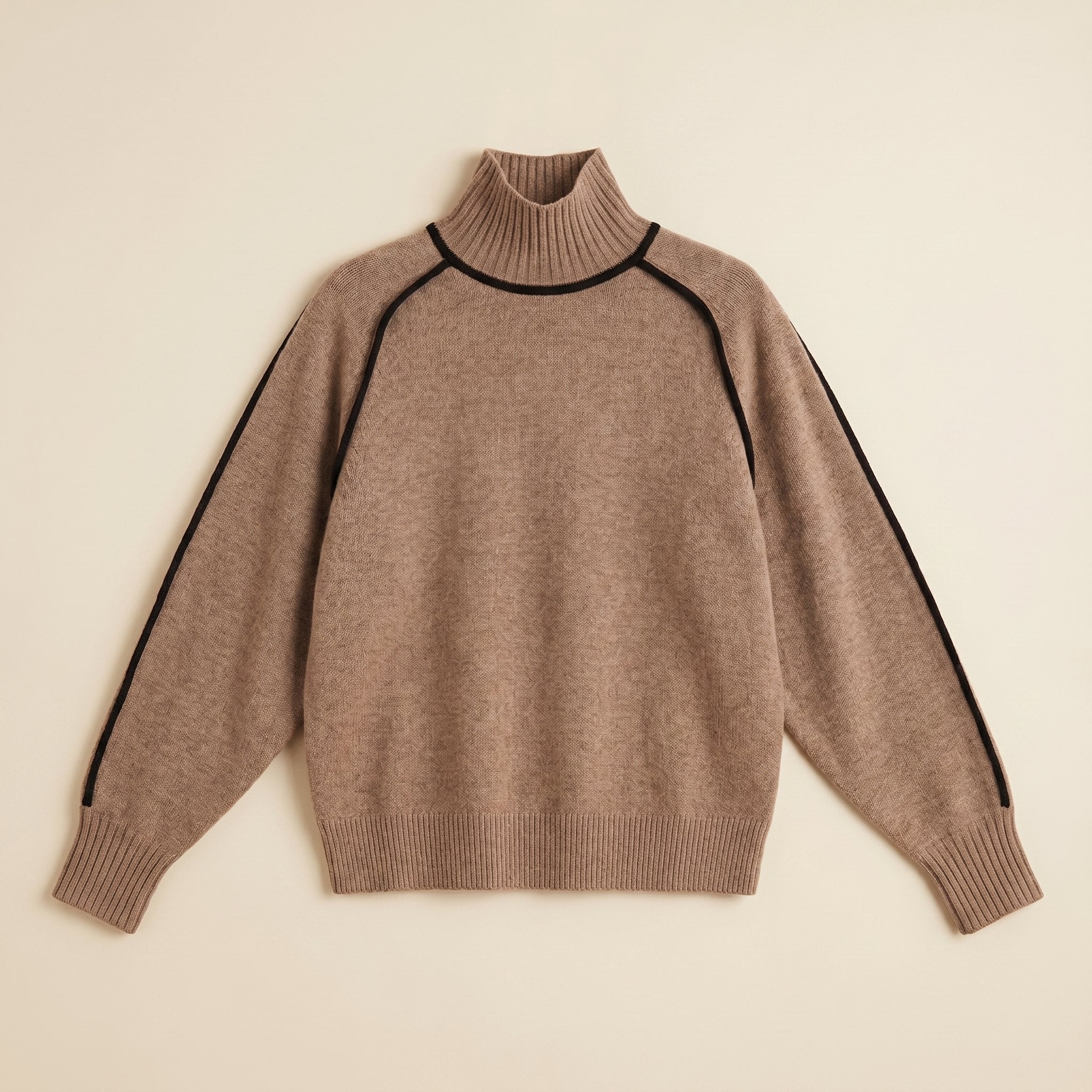 Dara Women's Sweater | Soft Knit, Striped Turtleneck 4