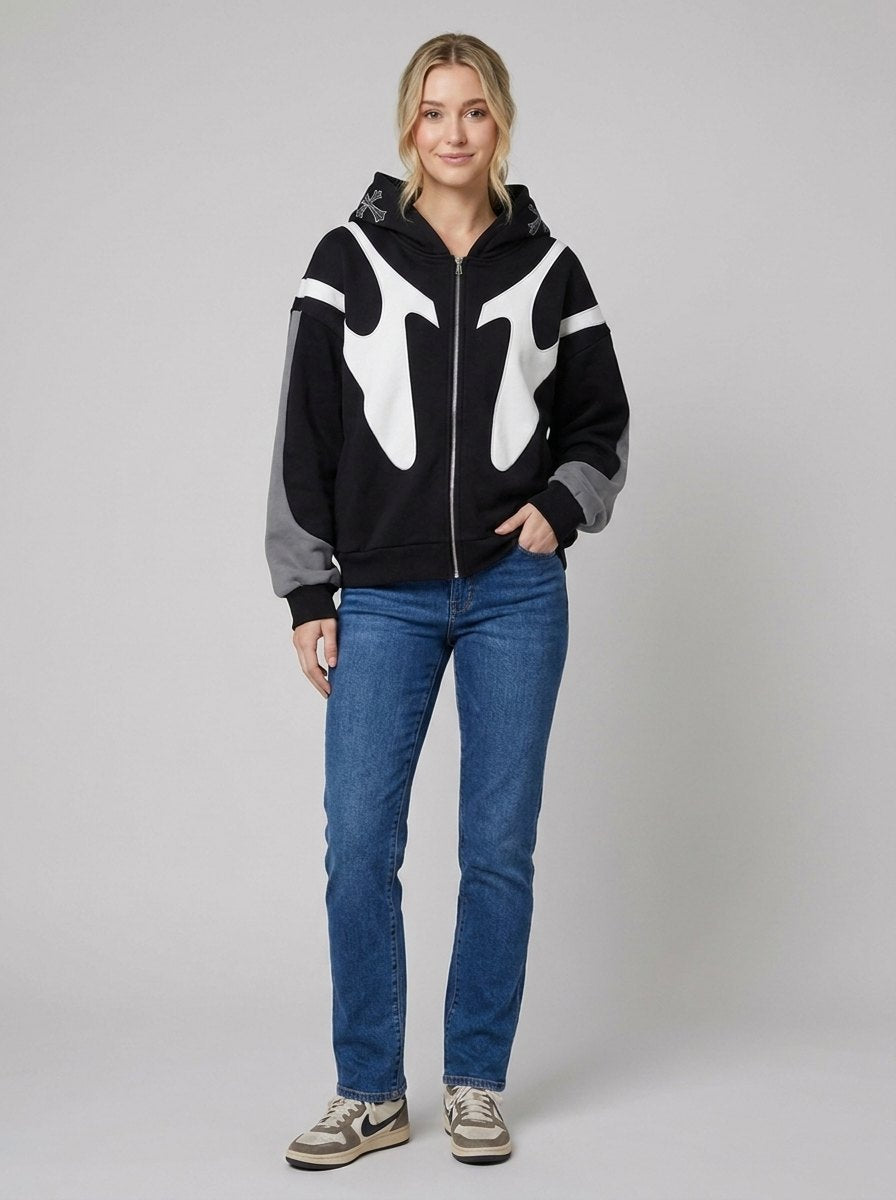Daxen Hoodie | Retro Zip Design, High-Quality Fabric 1