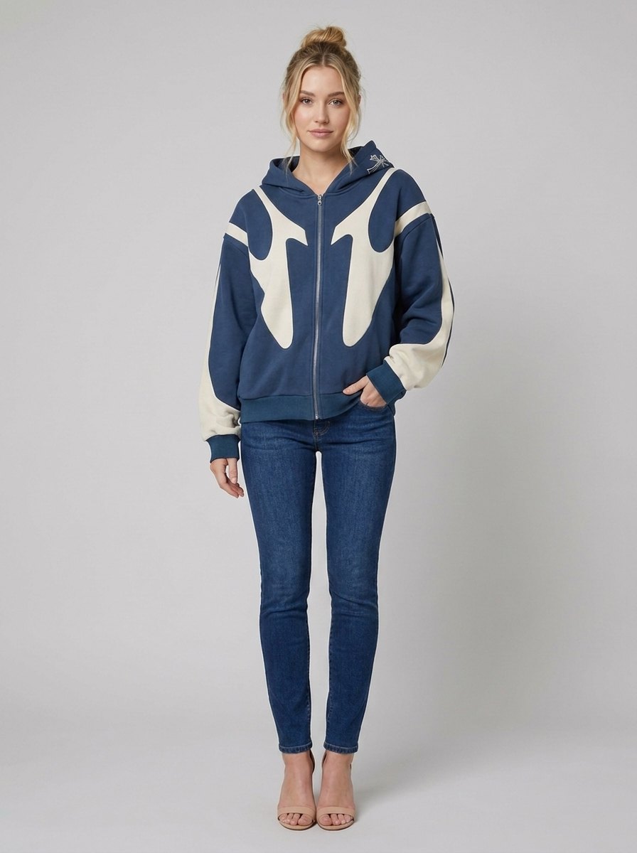 Daxen Hoodie | Retro Zip Design, High-Quality Fabric 2