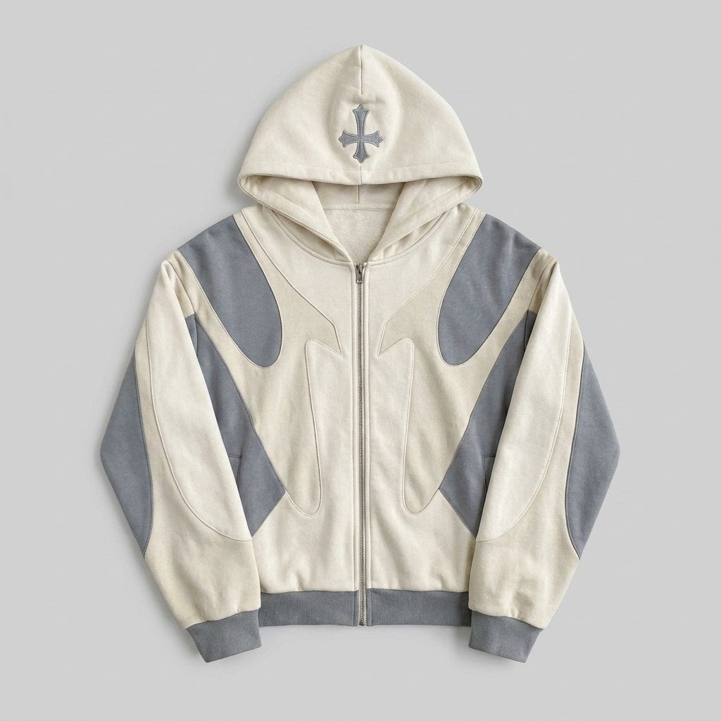 Daxen Hoodie | Retro Zip Design, High-Quality Fabric 4