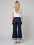 Daxon High-Waisted Jeans | Stretchy, 7/8 Length with Matching Belt 2
