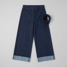 Daxon High-Waisted Jeans | Stretchy, 7/8 Length with Matching Belt 3