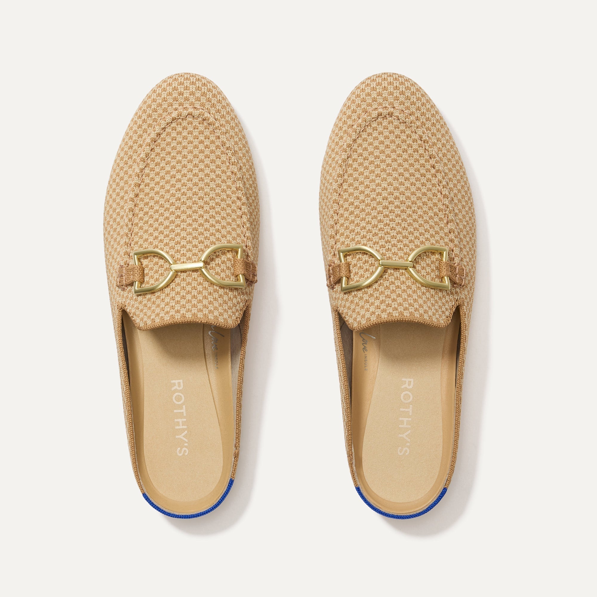 Daxon Loafer Mules | Slip-On, Cushioned Insole, Micro Check Pattern 0
