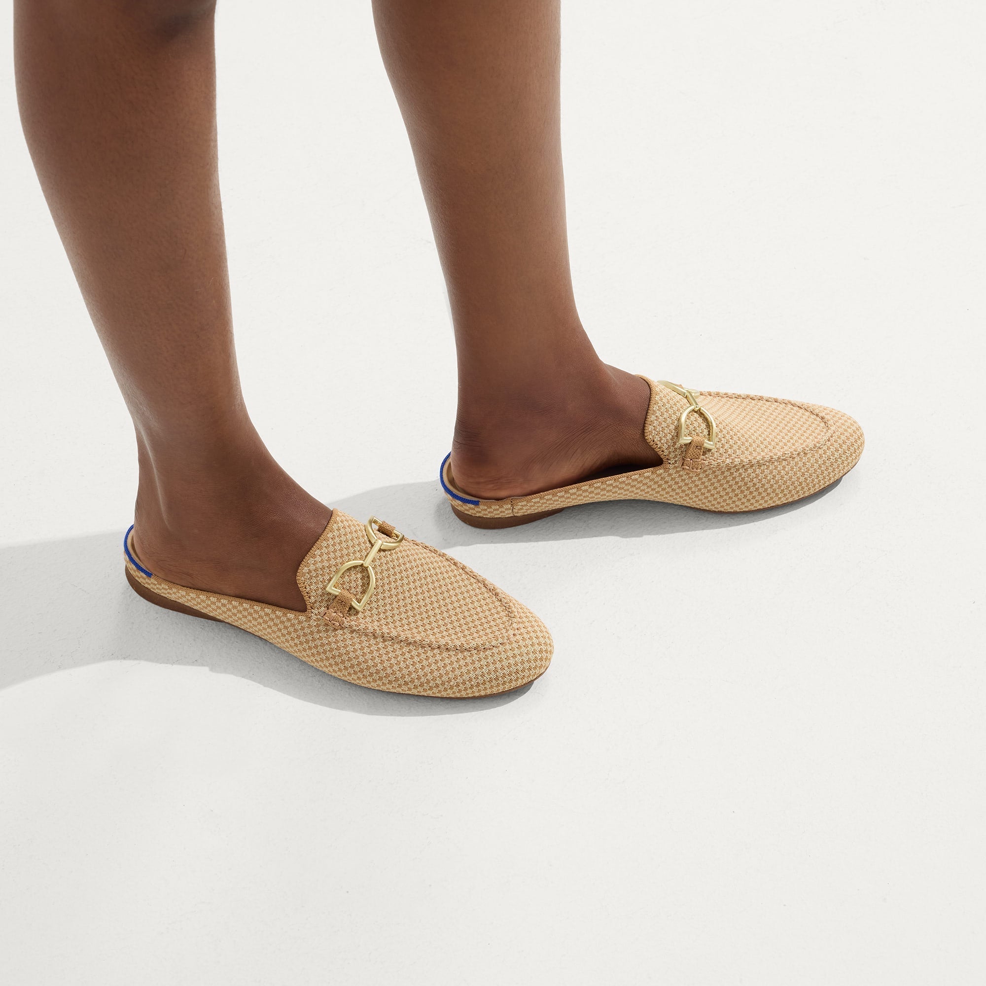 Daxon Loafer Mules | Slip-On, Cushioned Insole, Micro Check Pattern 2