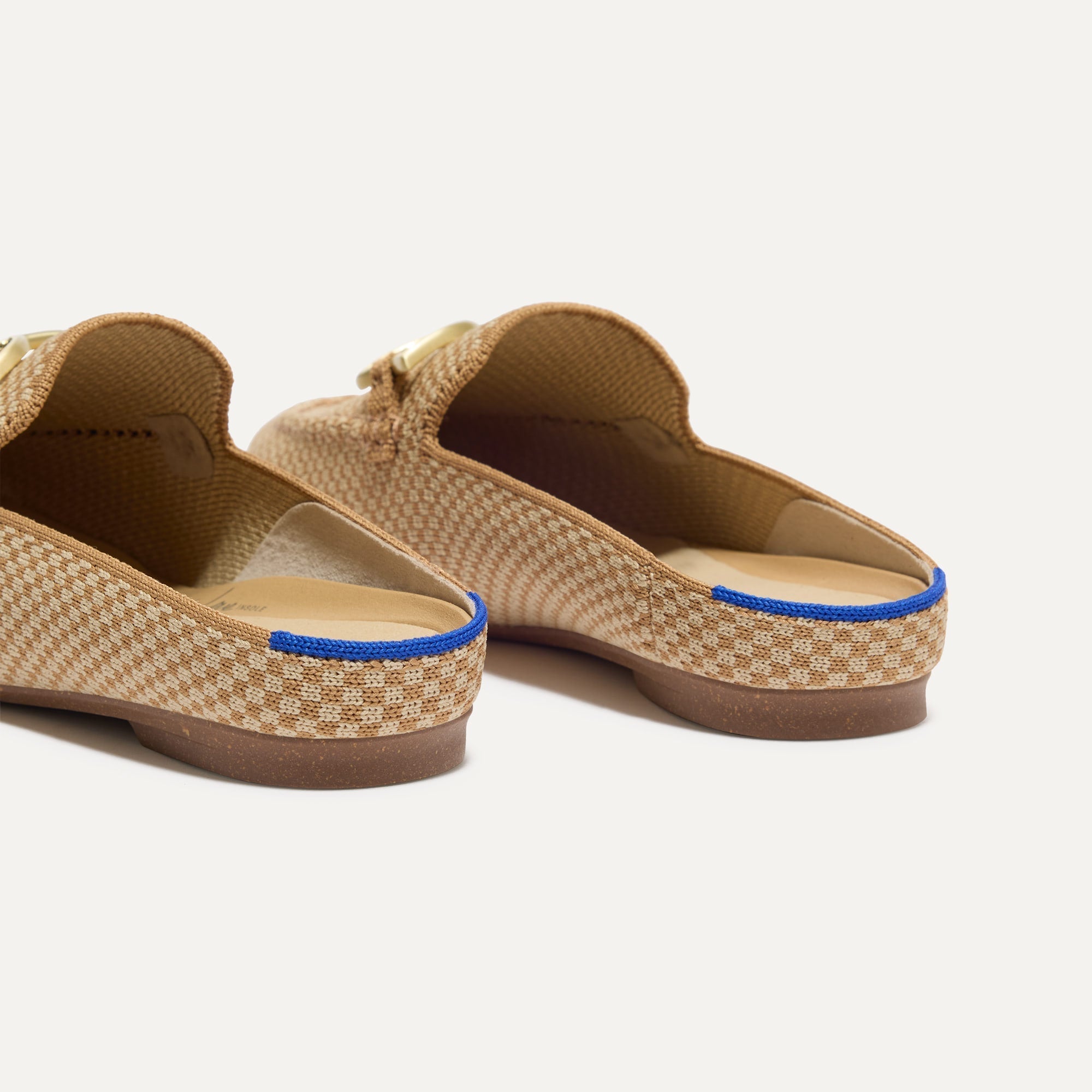 Daxon Loafer Mules | Slip-On, Cushioned Insole, Micro Check Pattern 5