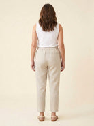 Dazzle Linen Pants | Relaxed Fit, White Linen Trousers for Women 3