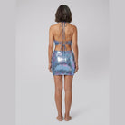 Diora Cocktail Dress | Sequin Mesh, Bodycon Fit, Halter Neck 3